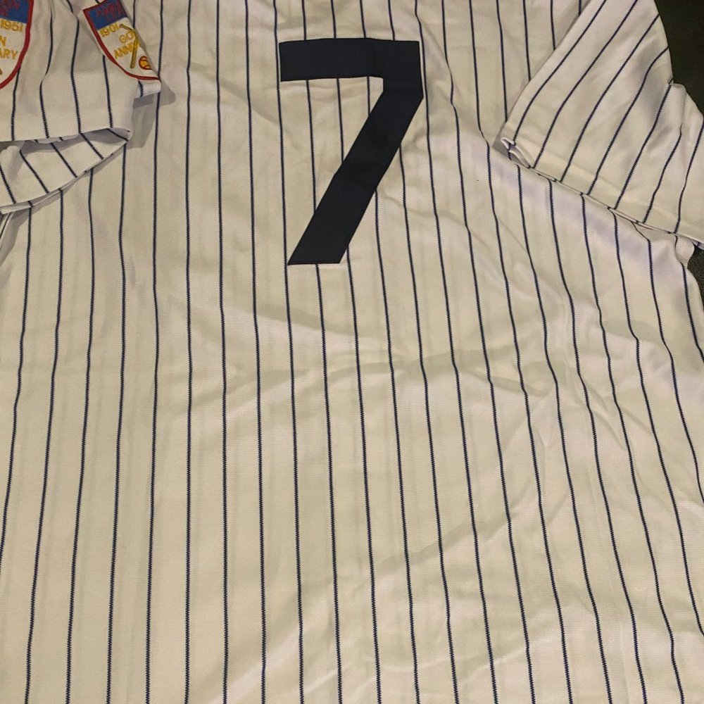 MITCHELL and NESS 1951 NY YANKEES MICKEY MANTLE Men's JERSEY Sz M,L,XL,2X,3X NWT - Picture 6 of 6